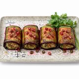Eggplant Rolls With Walnut Paste (Vegan)
